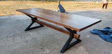Load image into Gallery viewer, Modern Black Walnut Dining Table