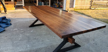 Load image into Gallery viewer, Modern Black Walnut Dining Table
