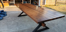 Load image into Gallery viewer, Modern Black Walnut Dining Table