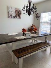 Load image into Gallery viewer, Farmhouse Double Bench Set