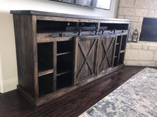 Load image into Gallery viewer, Rustic Farm Style Media Cabinet